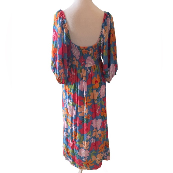 Billabong Floral Multicolor Maxi Dress Small - Picture 3 of 5